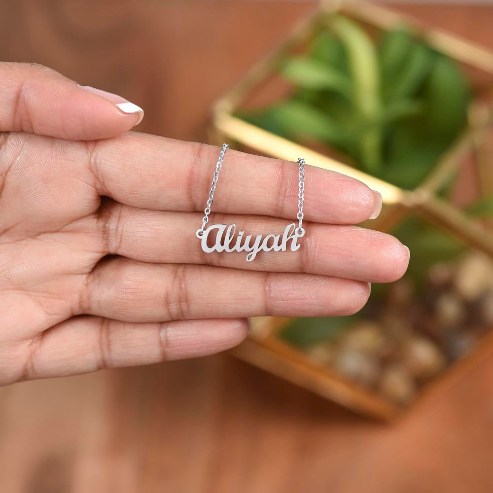 Custom Name Plate Necklace