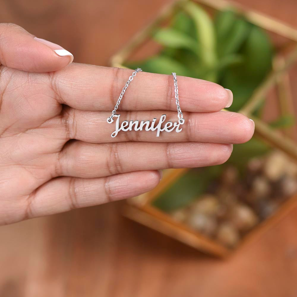 Custom Name Plate Necklace