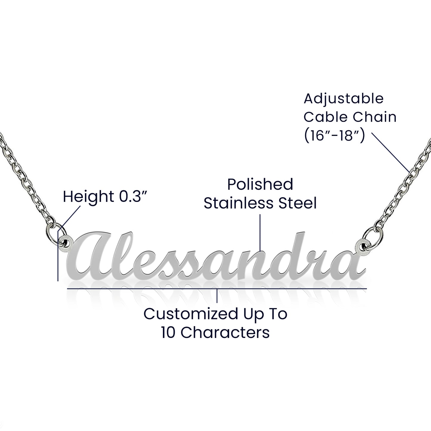 Custom Name Plate Necklace