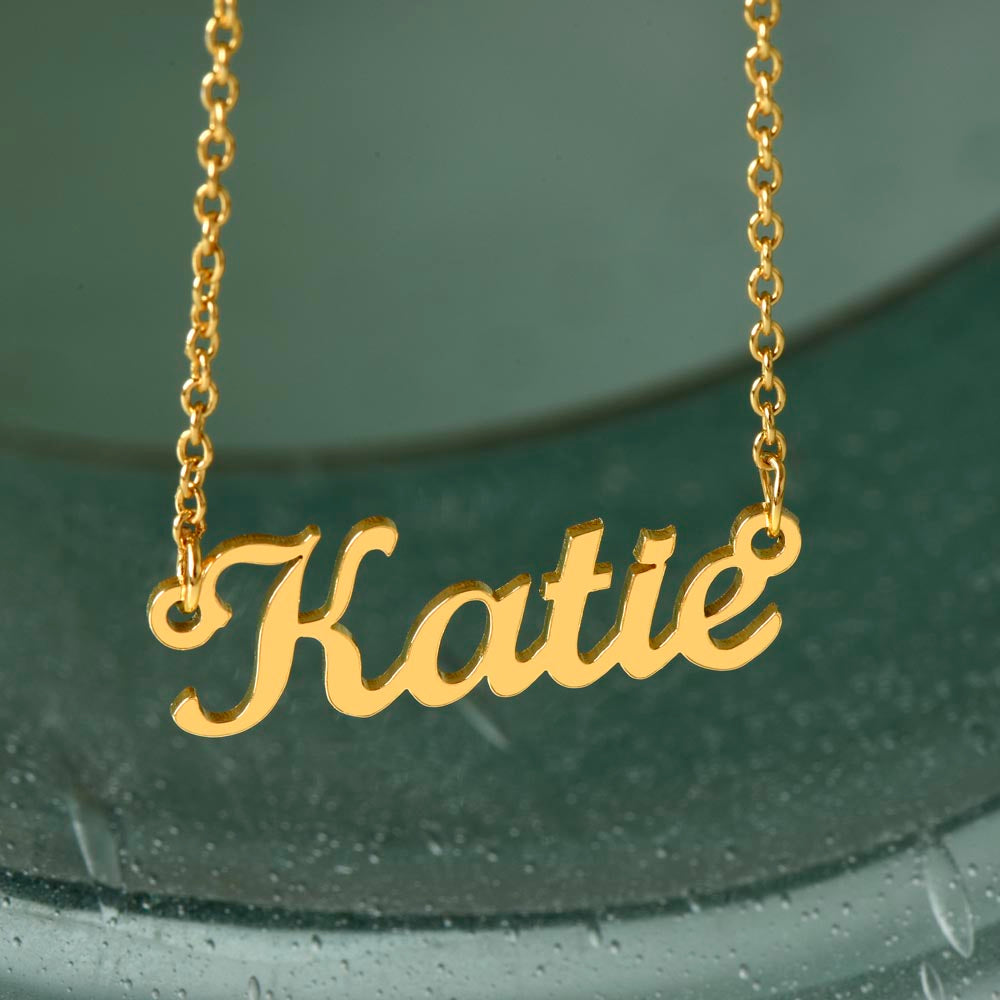 Custom Name Plate Necklace